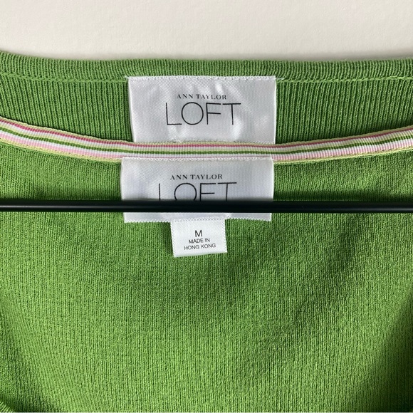 Loft Green Cardigan and Knit Tank TwinSet - Picture 4 of 8